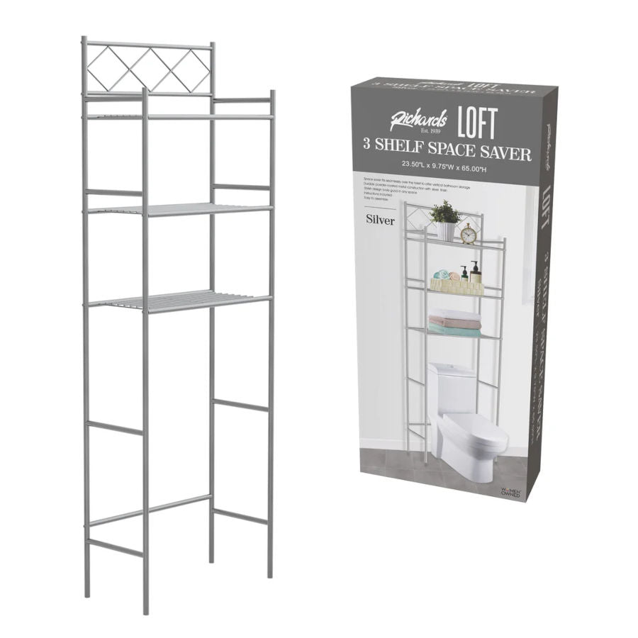 Three-Tier Over the Toilet Space Saver