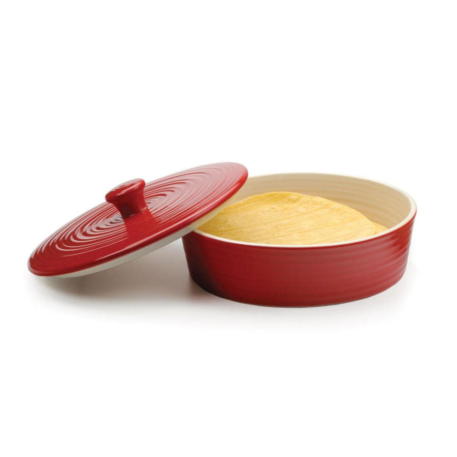 Stoneware Tortilla Warmer - Red