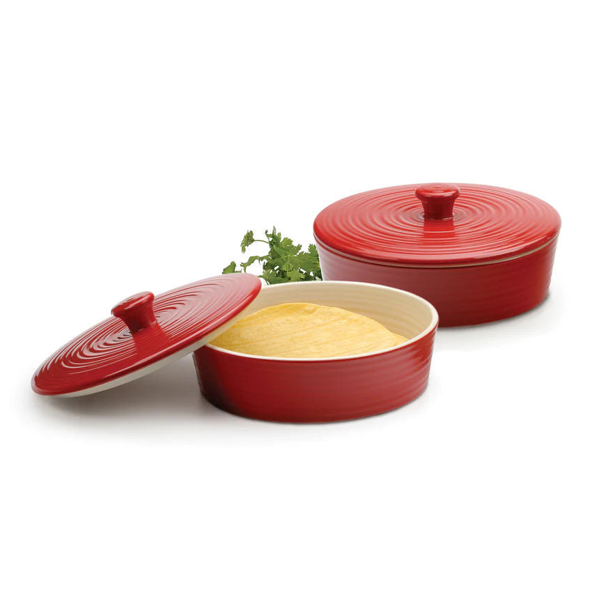 Stoneware Tortilla Warmer - Red